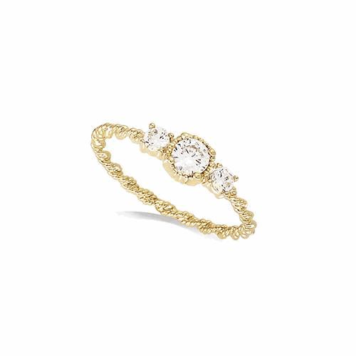 Bague Plaqué Or  – 12EC0770CZ