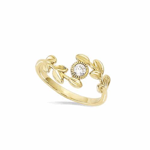 Bague Plaqué Or  – 12EC0851CZ