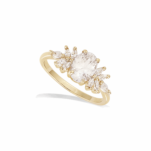 Bague en plaqué or – 12ED0230CZ