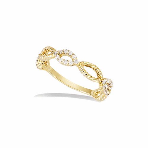 Bague en plaqué or – 12ED0350CZ