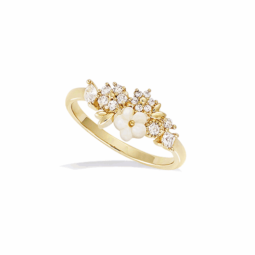 Bague en plaqué or – 12ED0570CZ