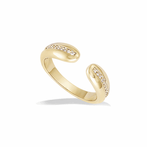 Bague en plaqué or – 12ED1270CZ
