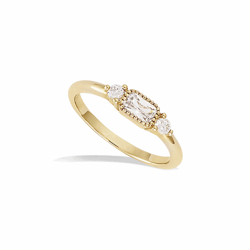 Bague en plaqué or – 12ED1552CZ