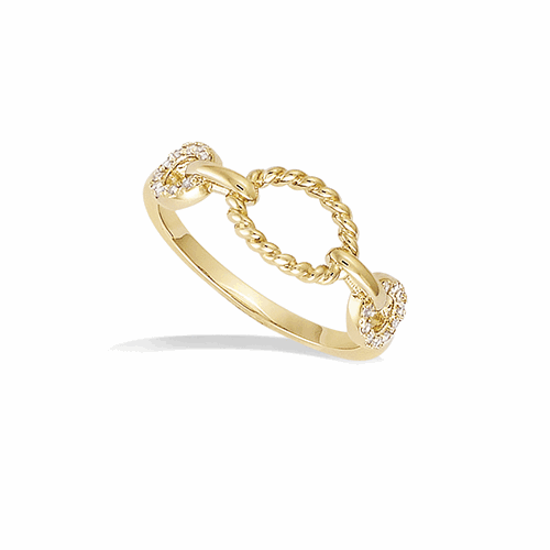 Bague en plaqué or – 12ED1650CZ