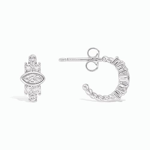Boucles d’oreilles argent rh 21EC0210CZ