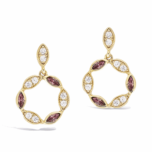 Boucles d’oreilles en plaqué or – 22ED1160SKR