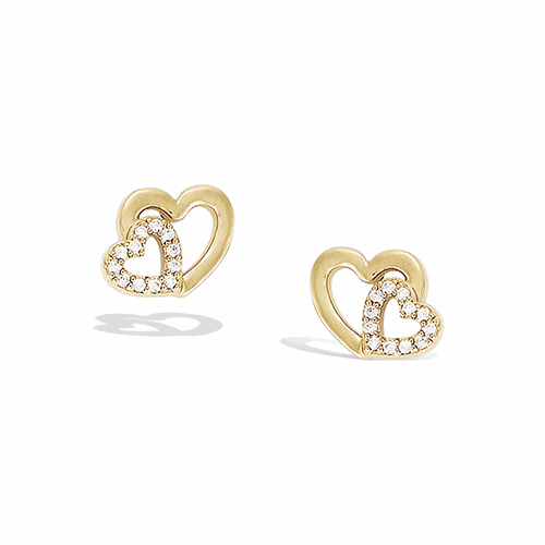 Boucles d’oreilles en plaqué or – 22ED1250CZ