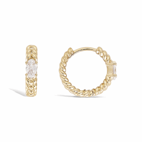 Boucles d’oreilles en plaqué or – 22ED1600CZ