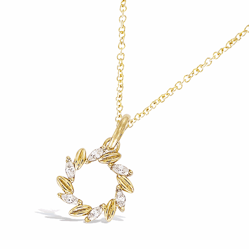 Pendentif en plaqué or – 62ED0450CZ