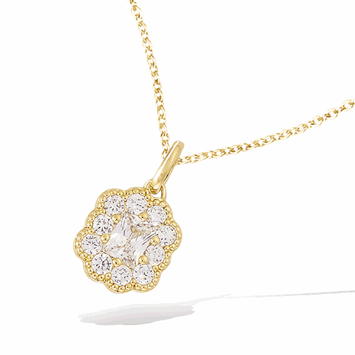 Pendentif en plaqué or – 62ED0670CZ
