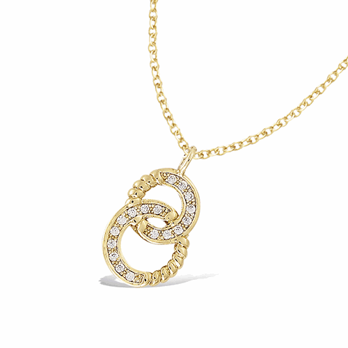 Pendentif en plaqué or – 62ED0820CZ