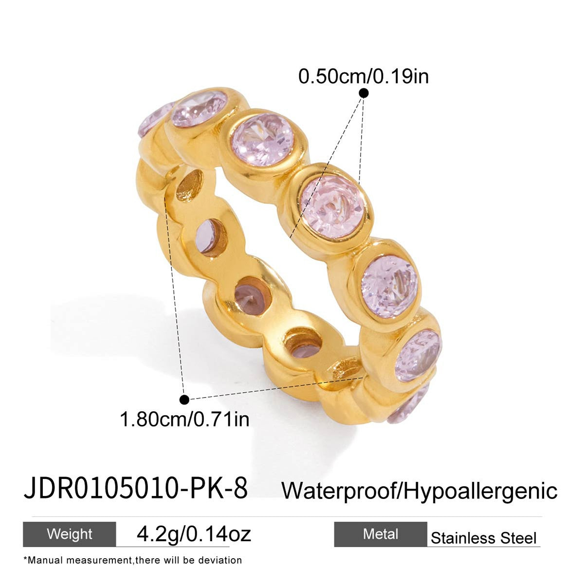 Bague en acier – BG0105010-PK-8