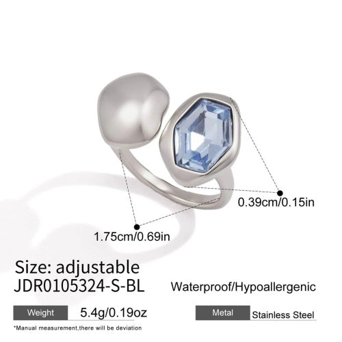 BAGUE ACIER REF BG0105324-S-BL