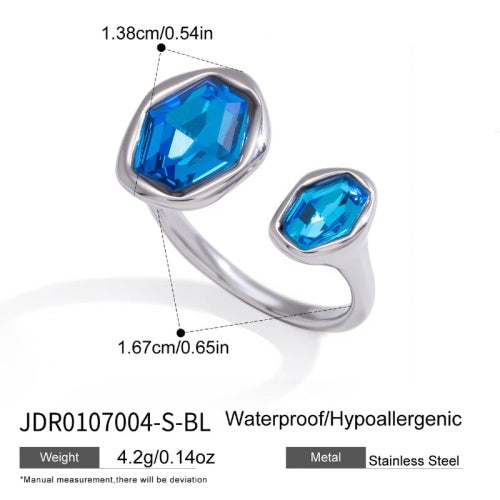 Bague en acier – BG0107004-S-BL