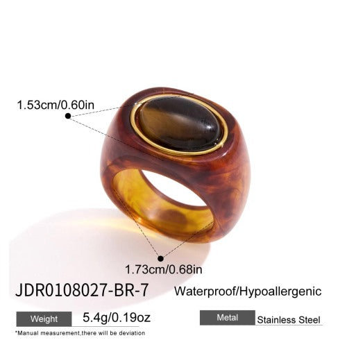BAGUE ACIER REF BG0108027-BR-7
