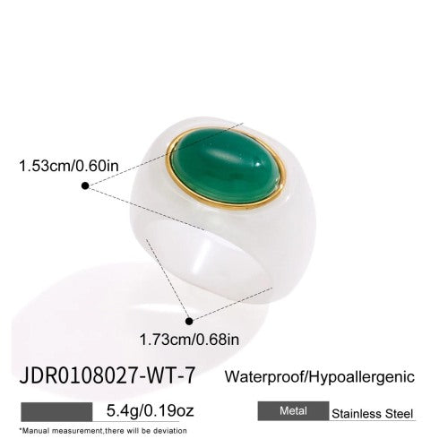BAGUE ACIER REF BG0108027-WT-7