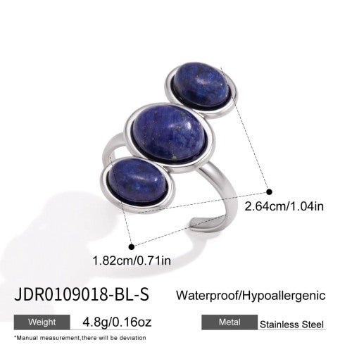 BAGUE ACIER REF BG0109018-BL-S