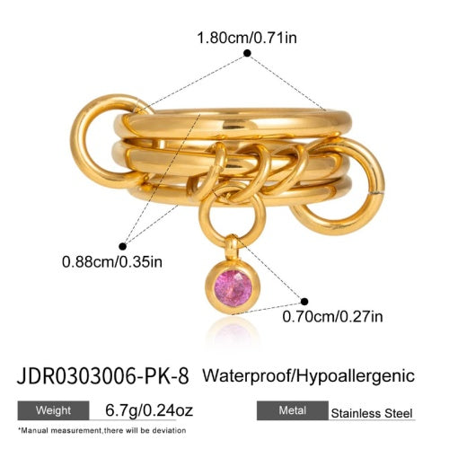 Bague en acier – BG0303006-PK-8