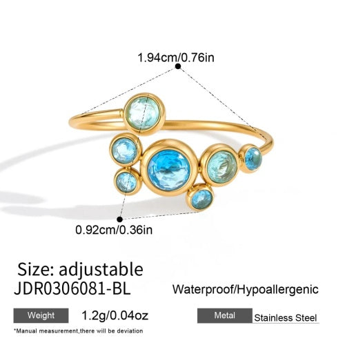 BAGUE ACIER REF BG0306081-BL