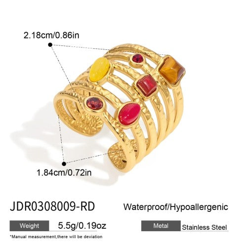 BAGUE ACIER REF BG0308009-RD