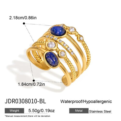 BAGUE ACIER REF BG0308010-BL