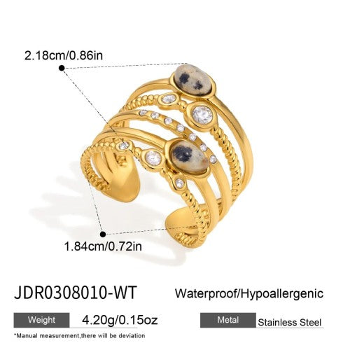 BAGUE ACIER REF BG0308010-WT