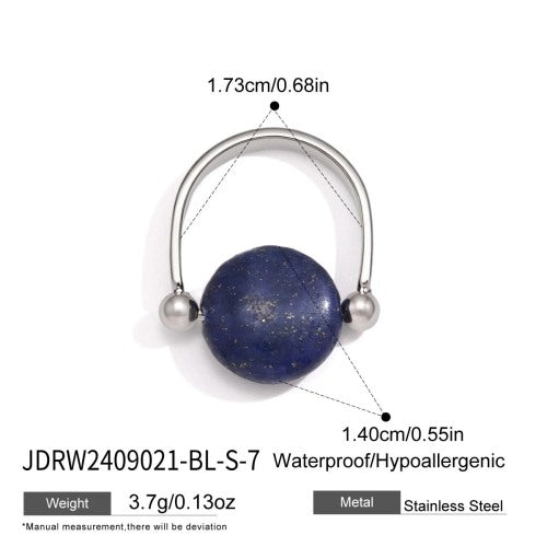 BAGUE ACIER REF BGW2409021-BL-S-7