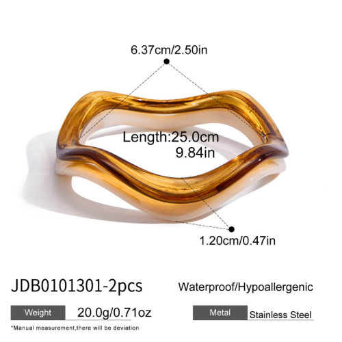 Bracelet en acier – BR0101301-2PCS