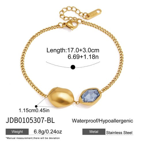 BRACELET ACIER REF BR0105307-BL