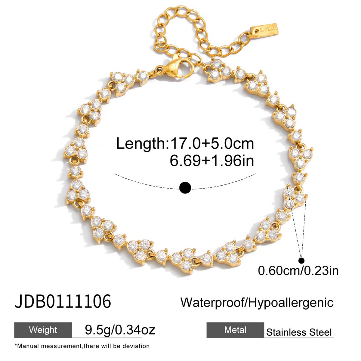 Bracelet en acier – BR0111106