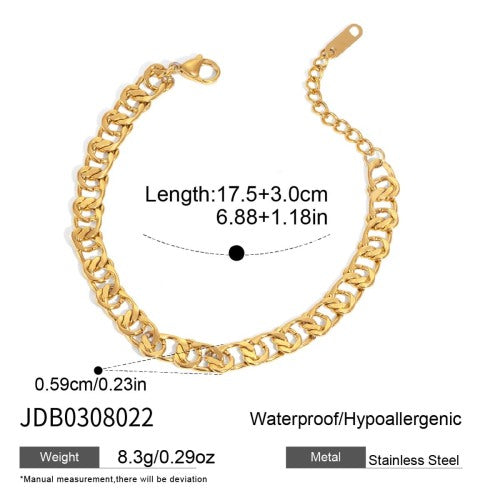 BRACELET ACIER REF BR0308022