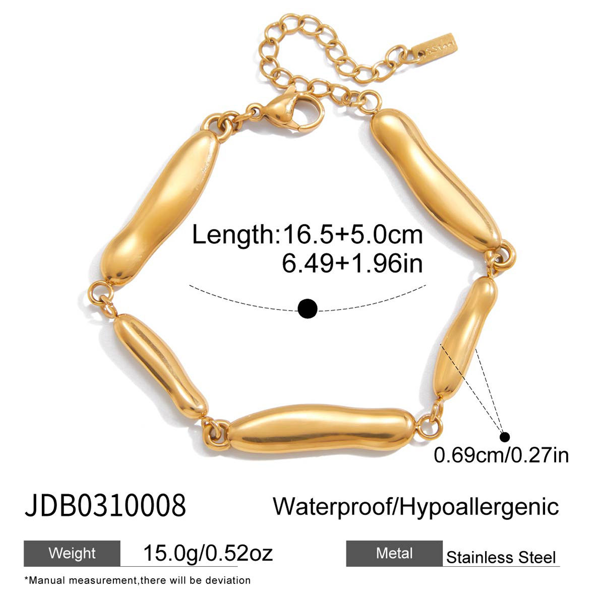Bracelet en acier – BR0310008
