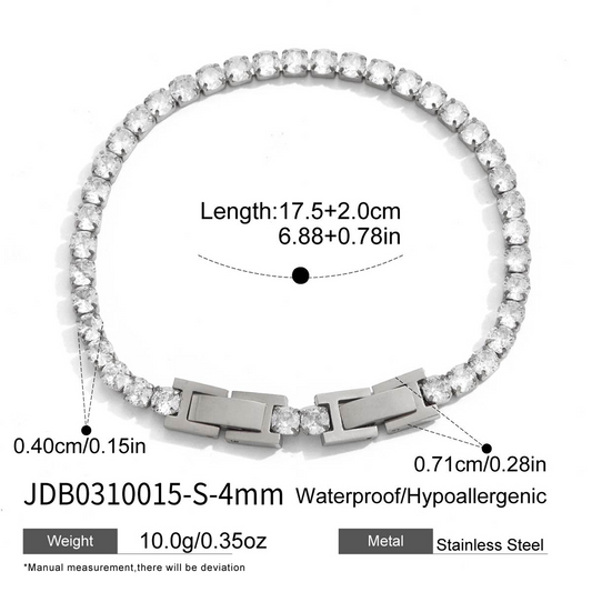 Bracelet en acier – BR0310015-S-4MM