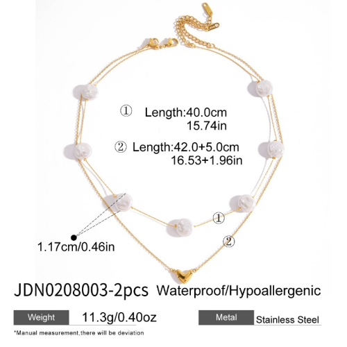 Collier en acier – COL0208003-2PCS