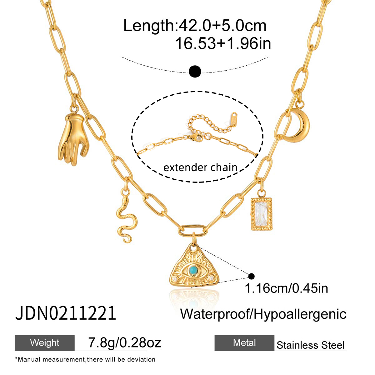 Collier en acier – COL0211221