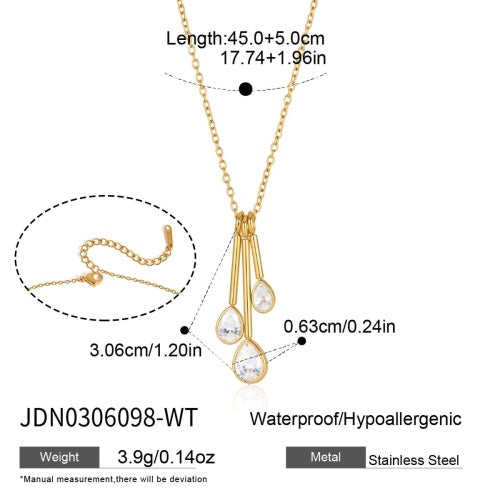 COLLIER ACIER REF COL0306098-WT