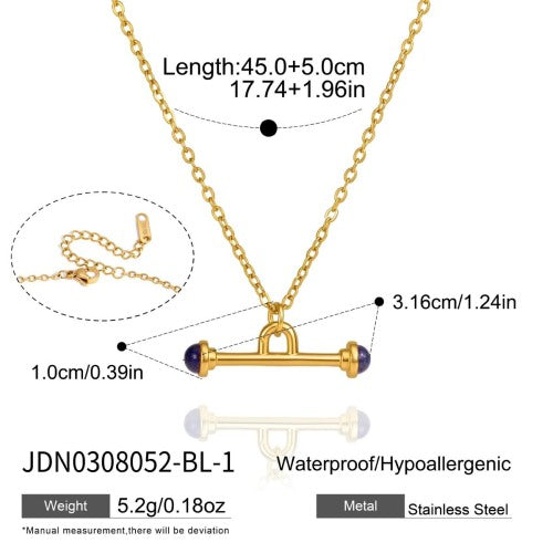 COLLIER ACIER REF COL0308052-BL-1