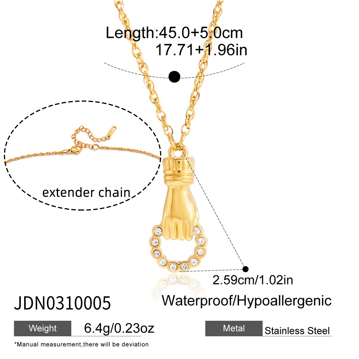 Collier en acier – COL0310005