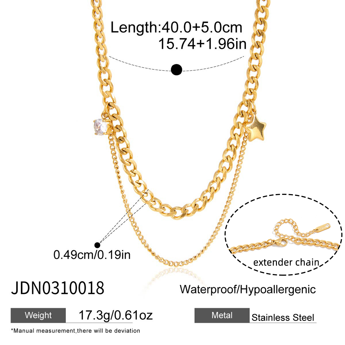 Collier en acier – COL0310018