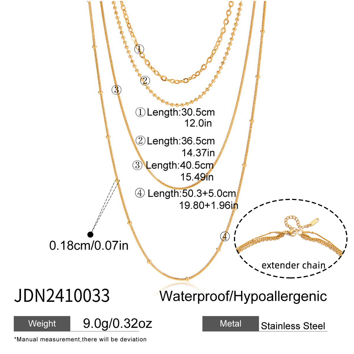 Collier en acier – COL2410033