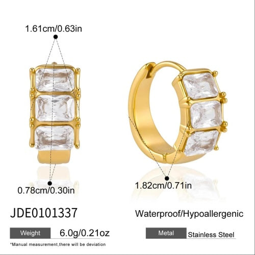 Boucles d’oreilles en acier – E0101337