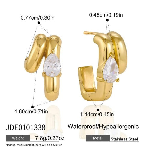Boucles d’oreilles en acier – E0101338