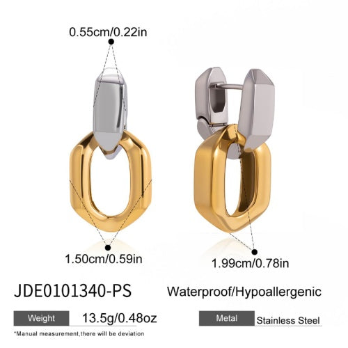 Boucles d’oreilles en acier – E0101340-PS