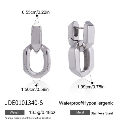 Boucles d’oreilles en acier – E0101340-S