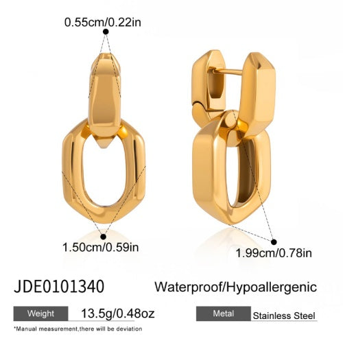 Boucles d’oreilles en acier – E0101340