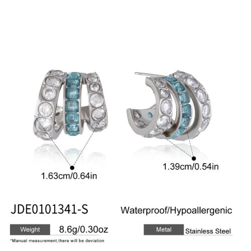 Boucles d’oreilles en acier – E0101341-S