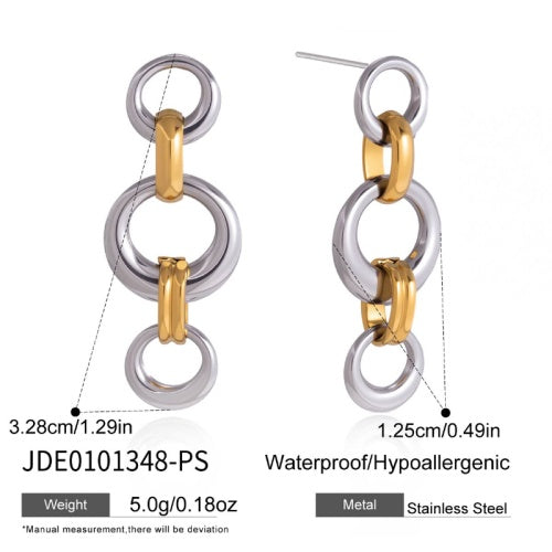 Boucles d’oreilles en acier – E0101348-PS