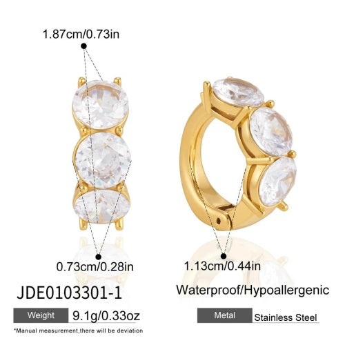 Boucles d’oreilles en acier – E0103301-1