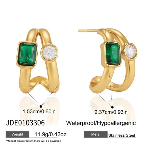 Boucles d’oreilles en acier – E0103306