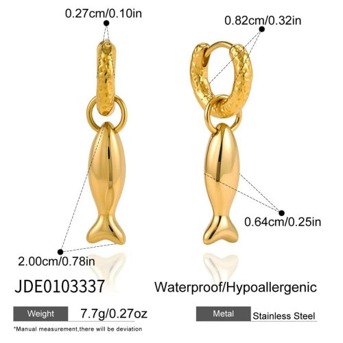 Boucles d’oreilles en acier – E0103337
